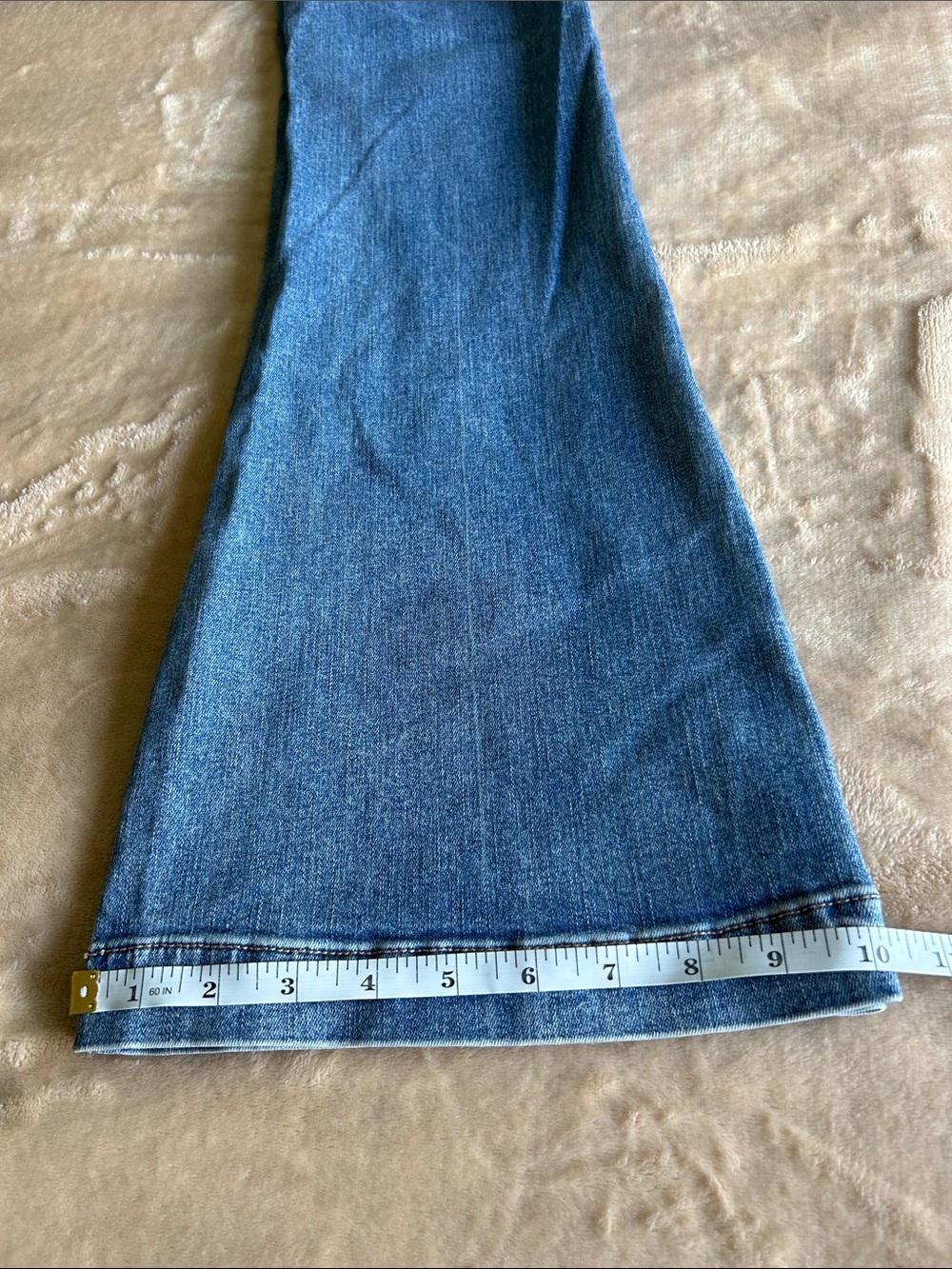 American Eagle Outfitters Women's Blue High-Rise Flare Jeans - Picture 8 of 8